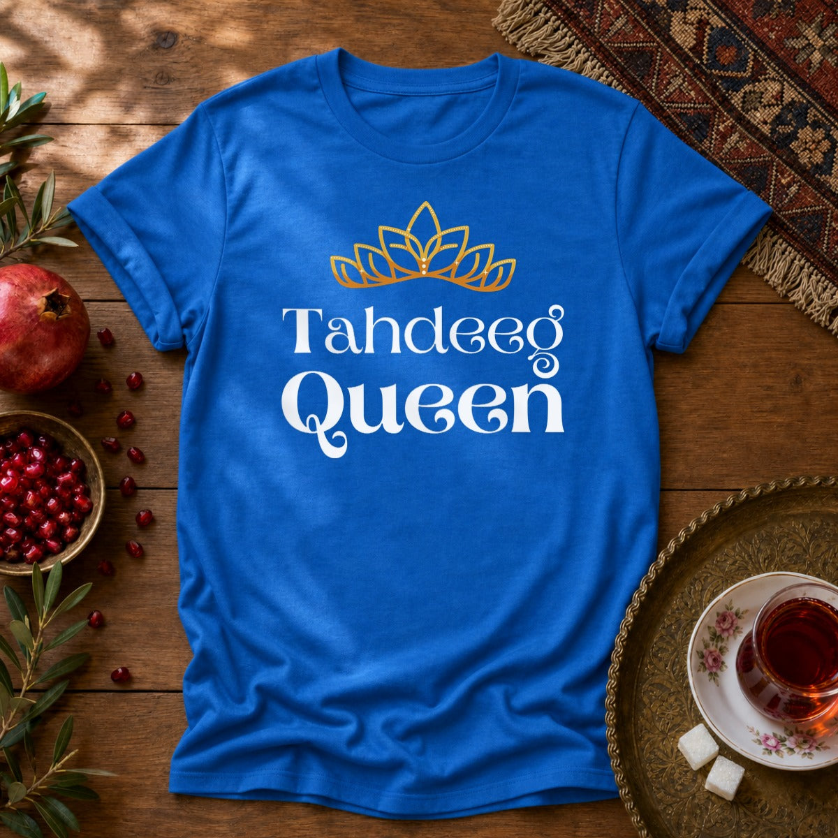 Tahdeeg Queen Unisex T-Shirt - Royal