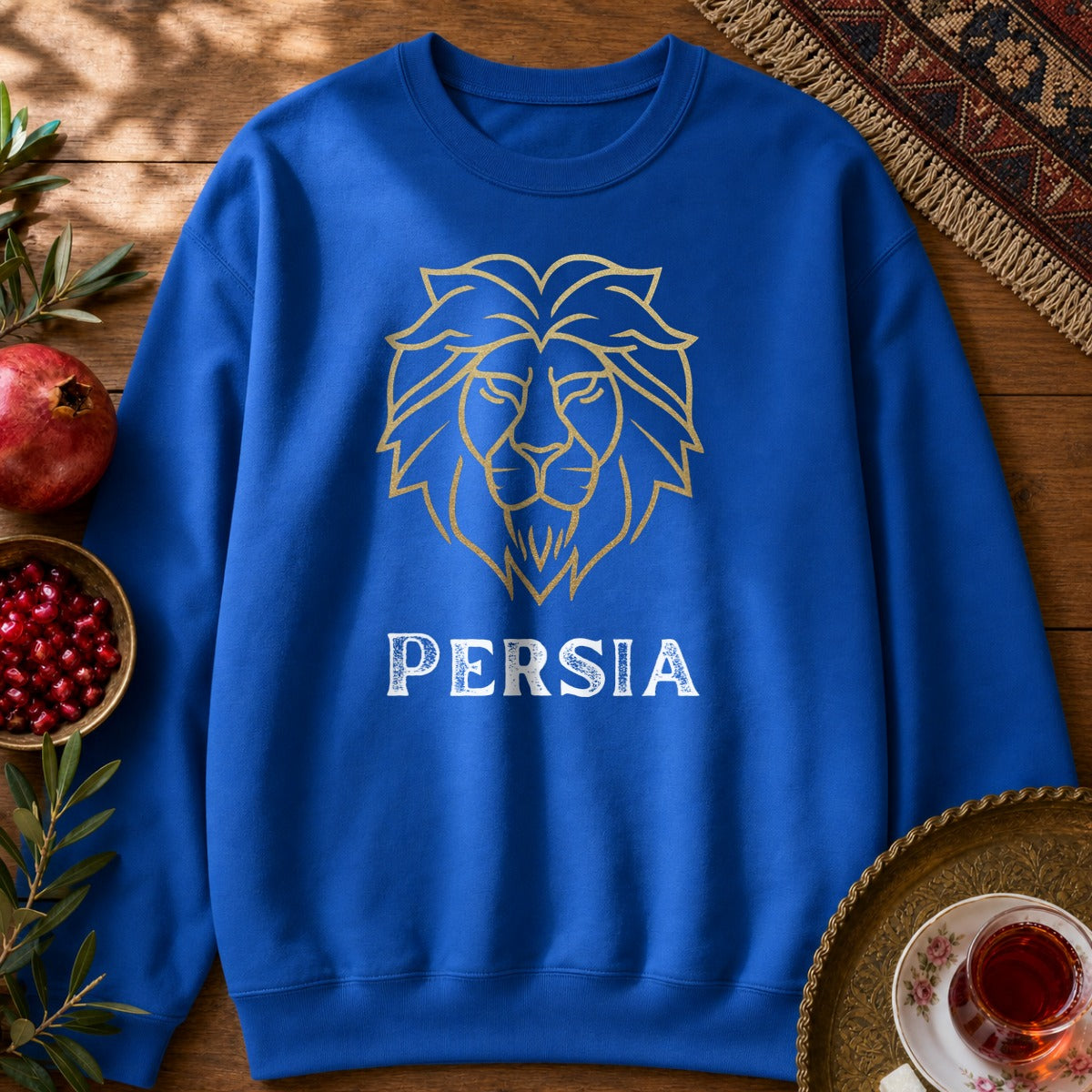 Golden Lion Persia Sweatshirt - Royal