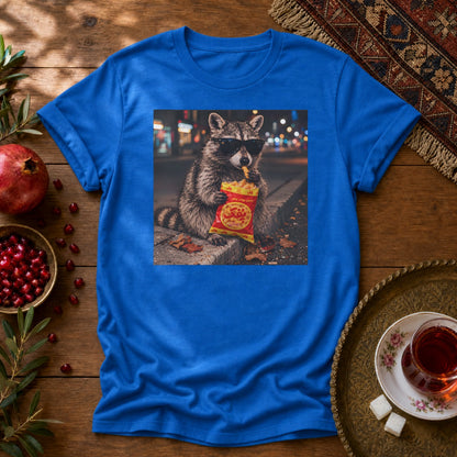 Pofak Raccoon Unisex T-Shirt - Royal