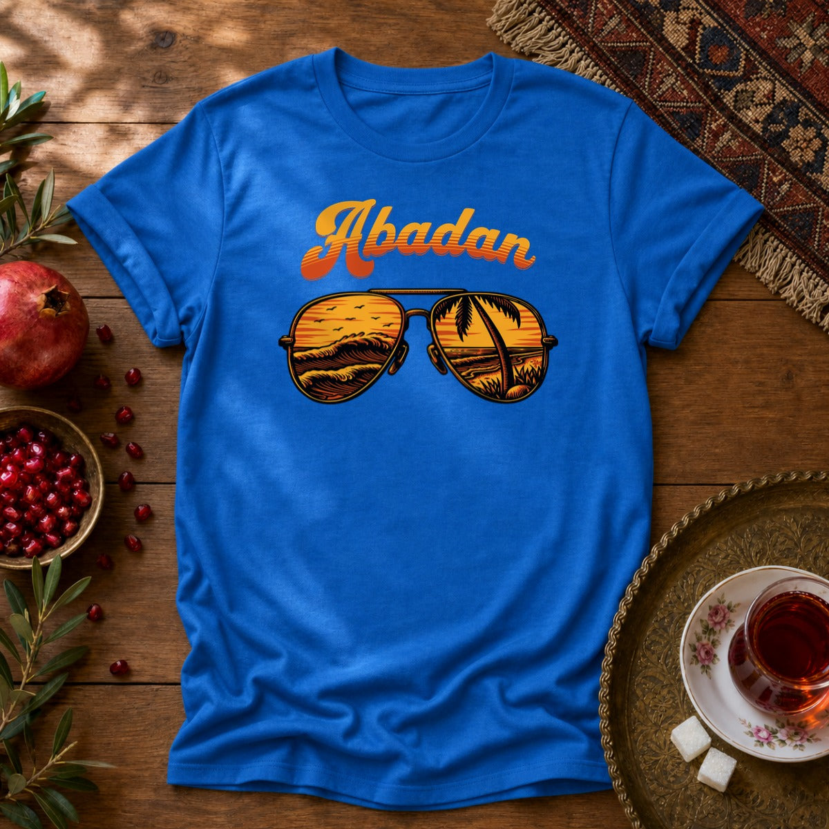Abadan Sunglasses Unisex T-Shirt - Royal