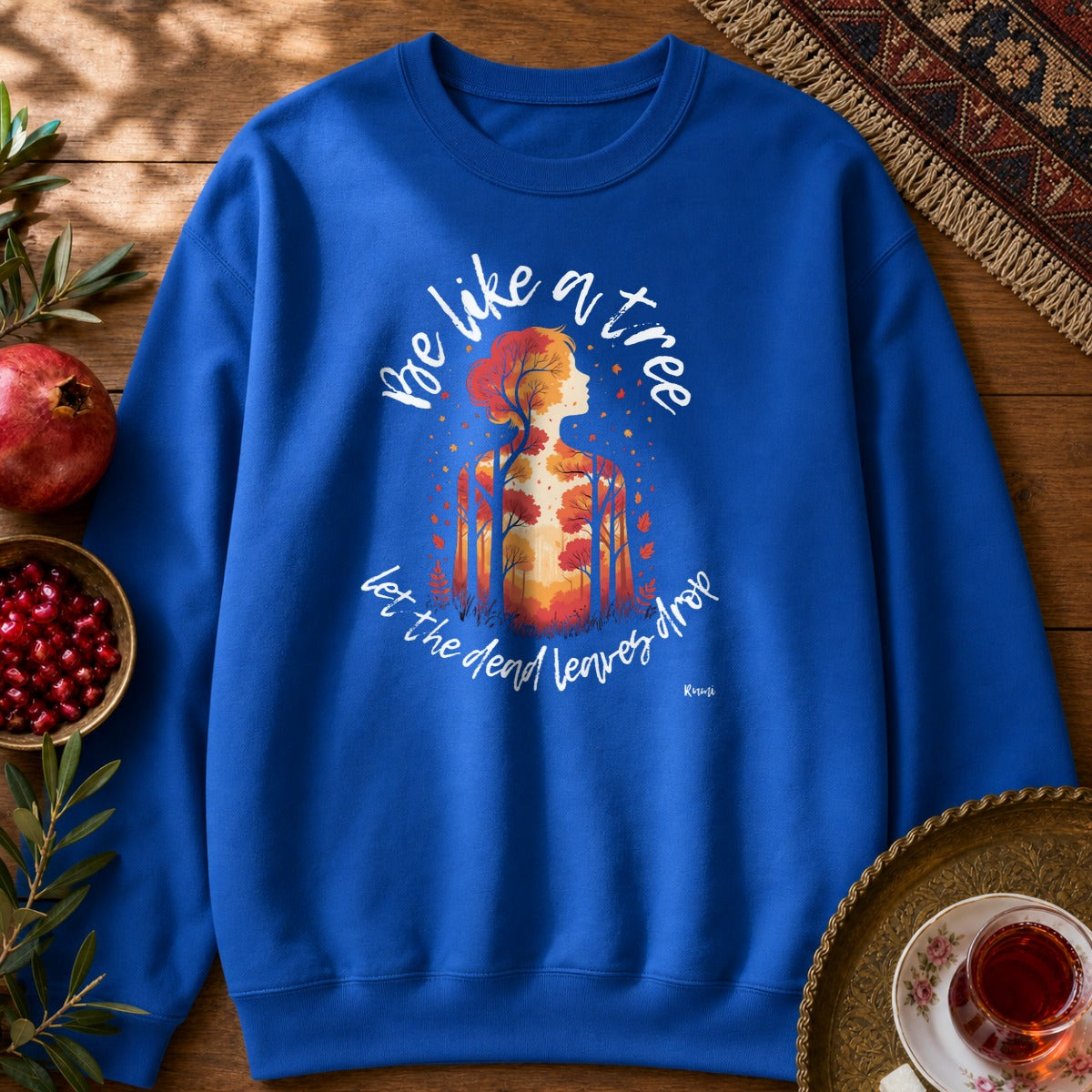 Be Like a Tree Sweatshirt - Royal