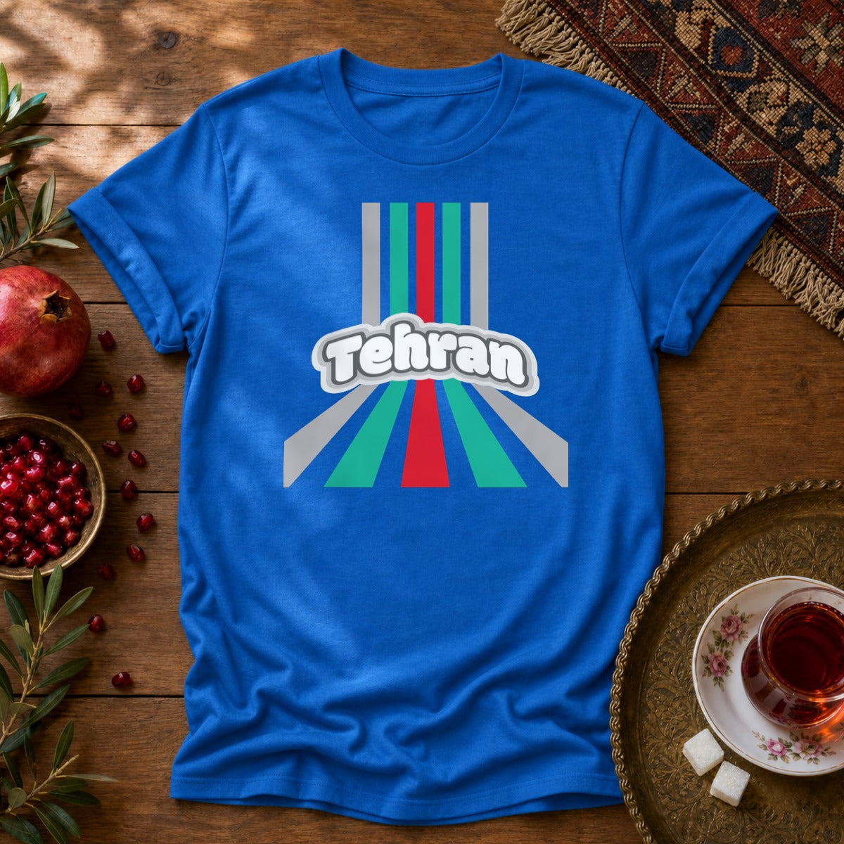 Retro Tehran Unisex T-Shirt - Royal