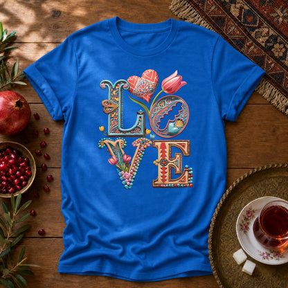 Persian Love Blossoms Unisex T-shirt - Royal