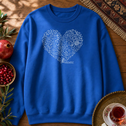 Nowruz Heart Sweatshirt - Royal
