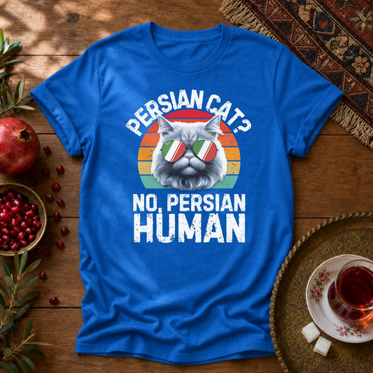 Persian Cat Human Unisex T-Shirt - Royal