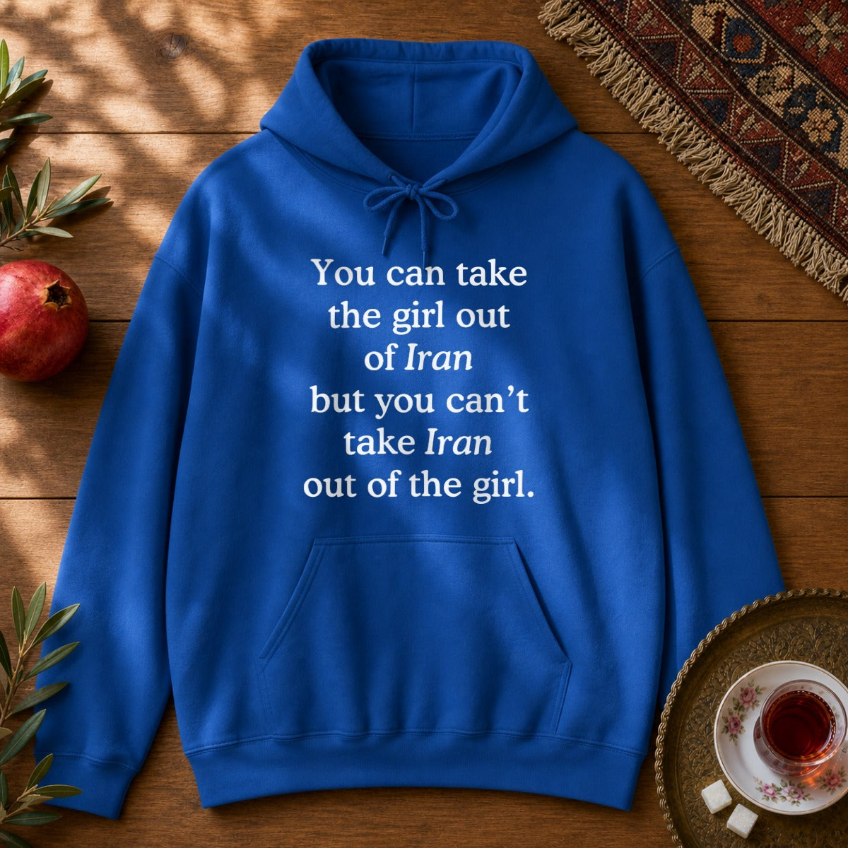 Girl out of Iran Hoodie - Royal