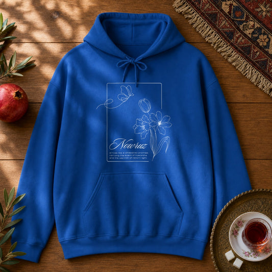 Nowruz Poem Hoodie - Royal