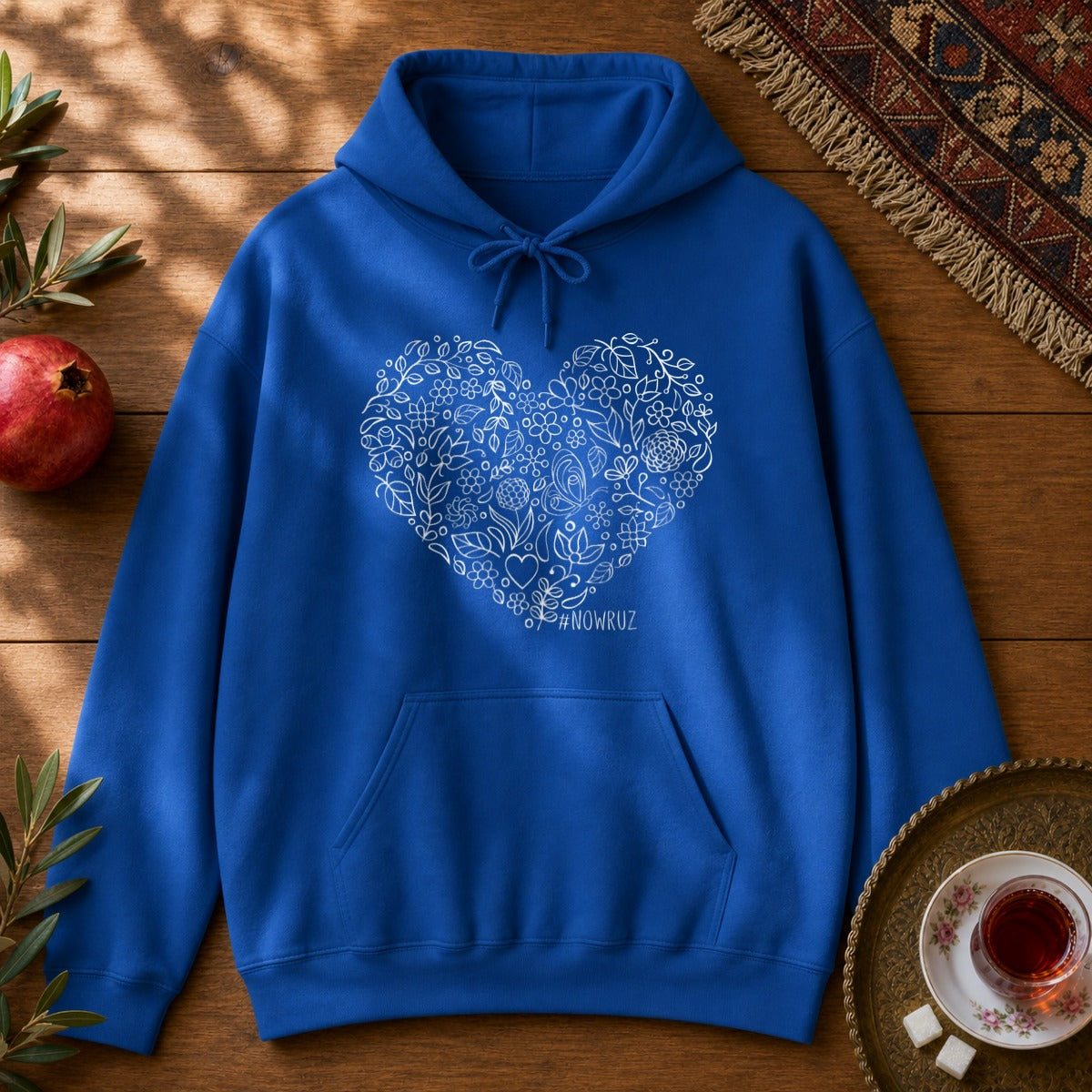 Nowruz Heart Hoodie - Royal