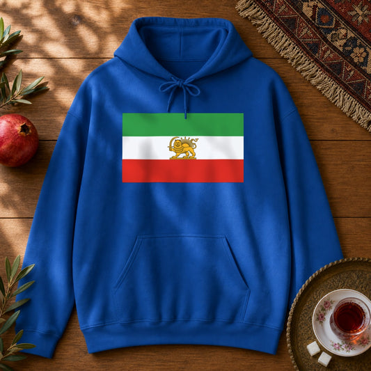 Shir-o-Khorshid (Lion & Sun) Hoodie - Royal