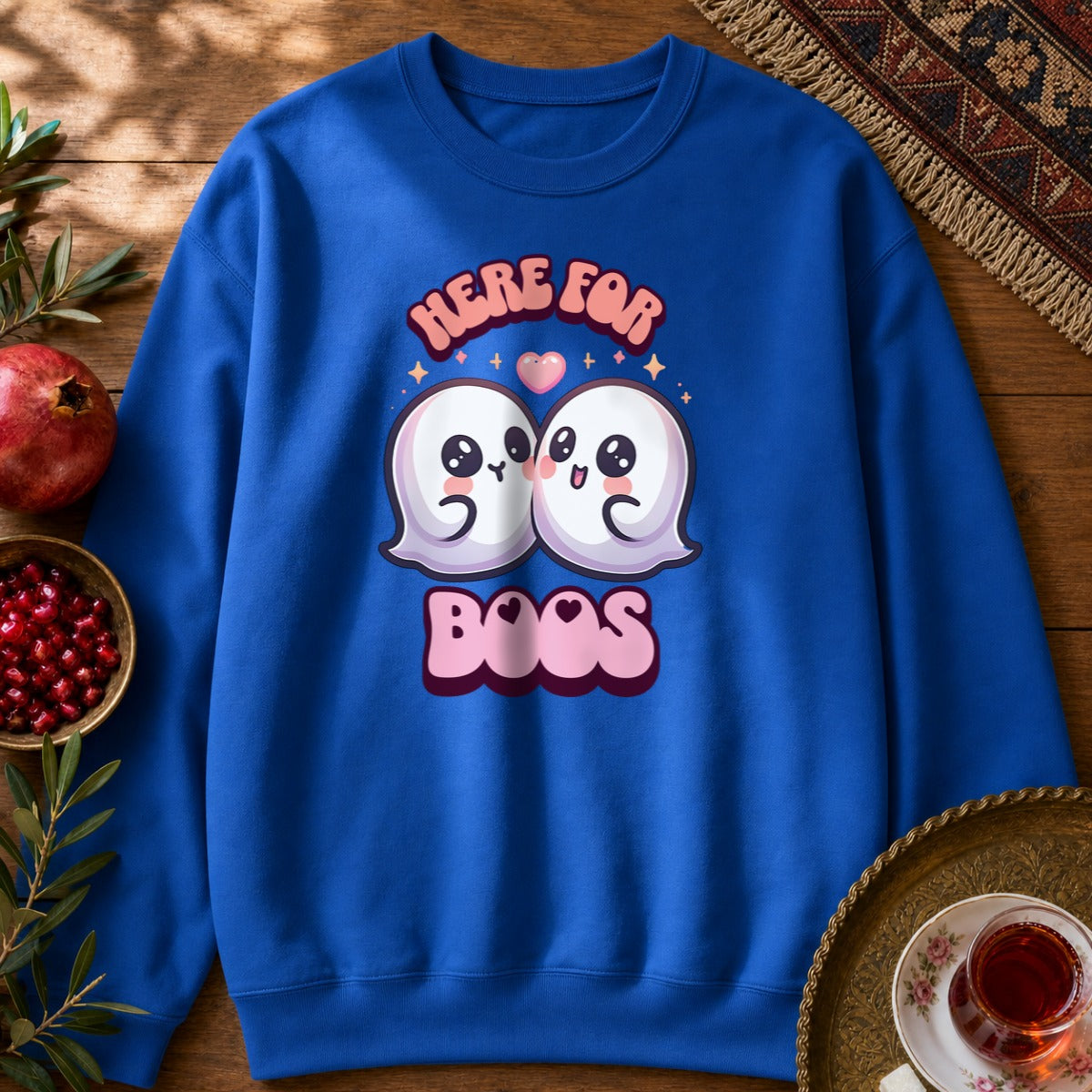 Here for Boos Sweatshirt - Royal