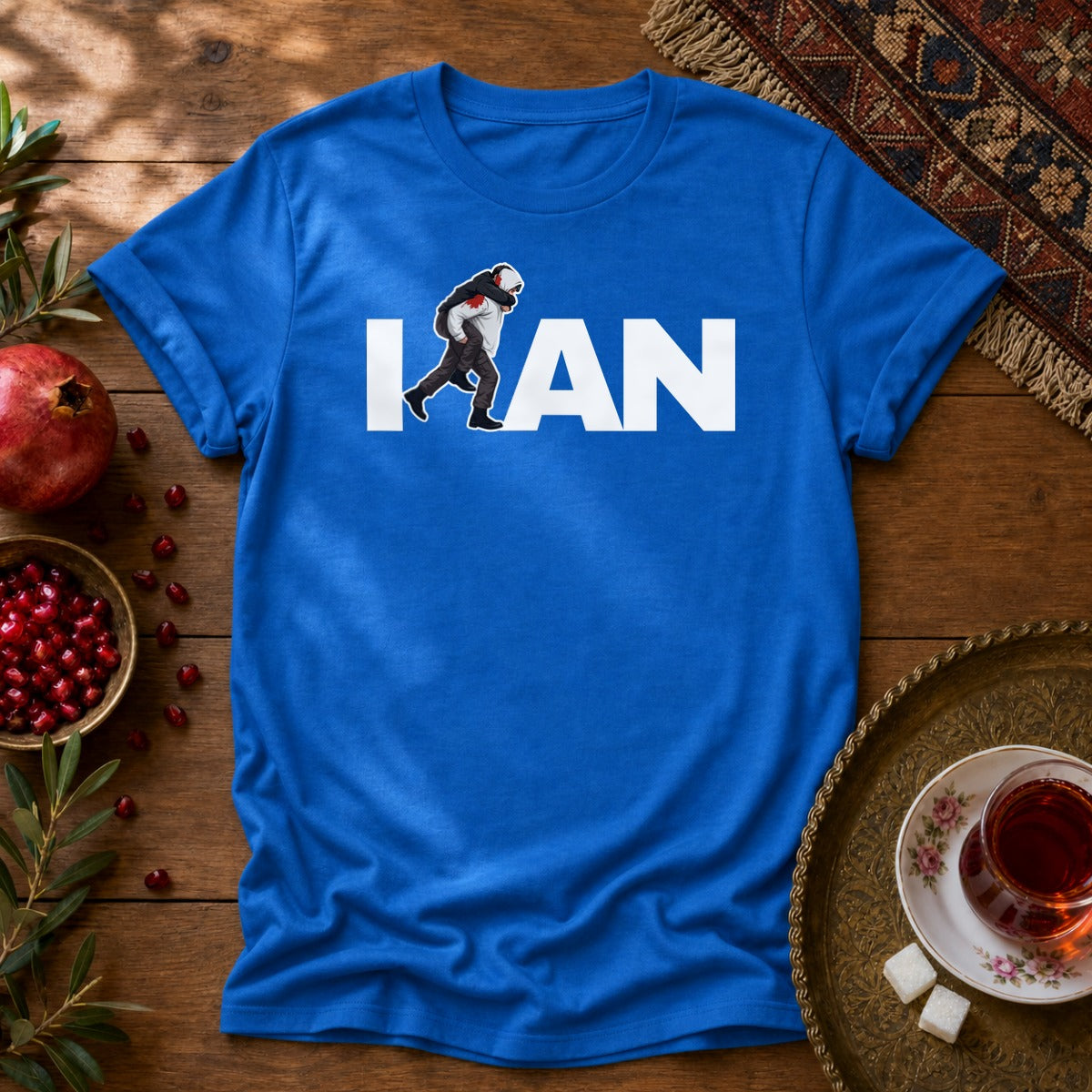 Iran's Fighter (Hamid Mahdavi) Unisex T-Shirt - Royal