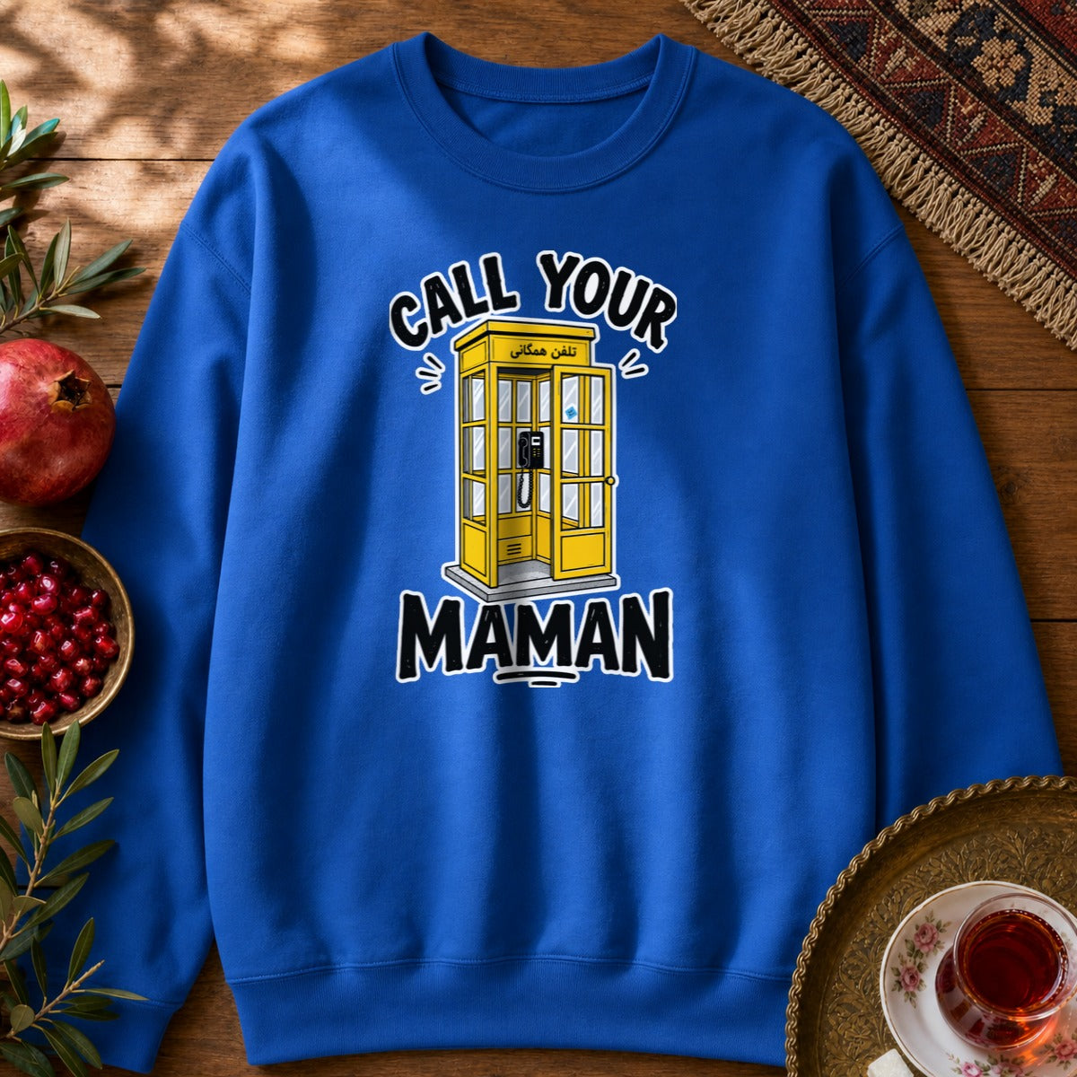 Call your Maman Sweatshirt - Royal