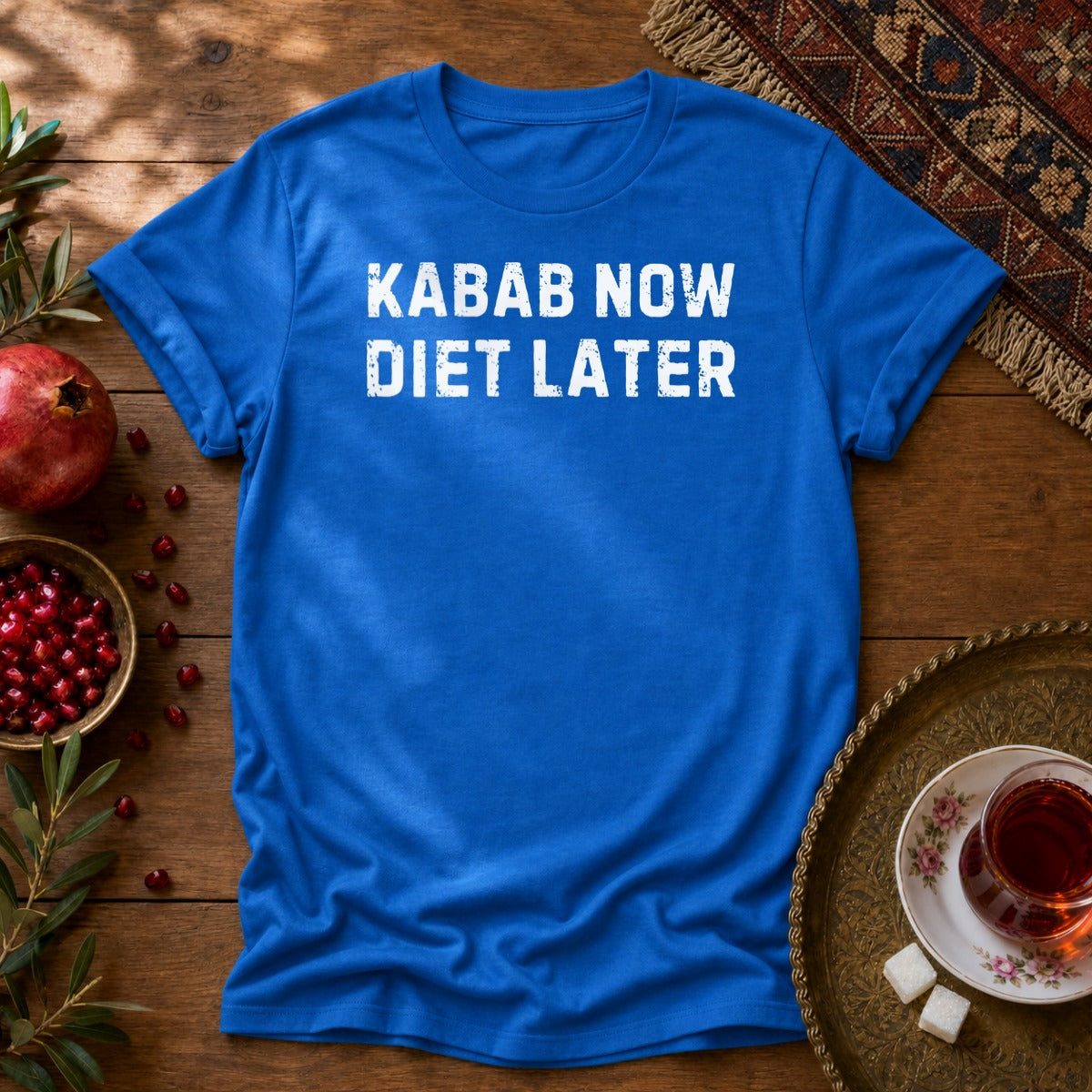 Kabab Now, Diet Later Unisex T-Shirt - Royal