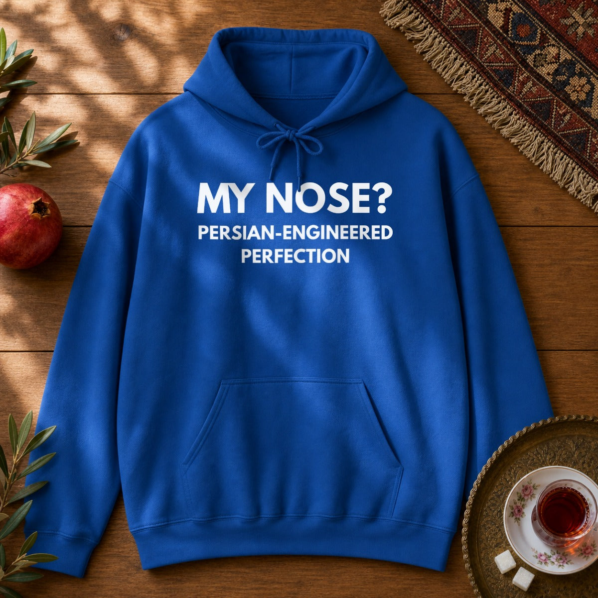 Persian Nose Hoodie - Royal