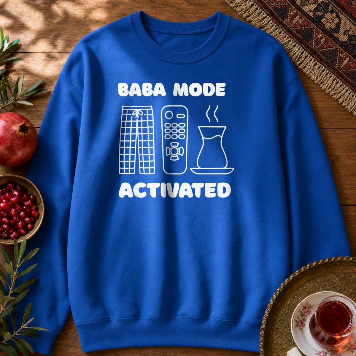 Baba Mode Activated Sweatshirt - Royal