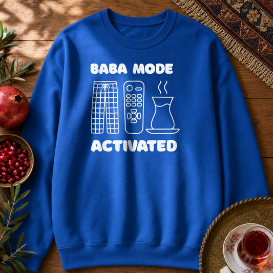 Baba Mode Activated Sweatshirt - Royal