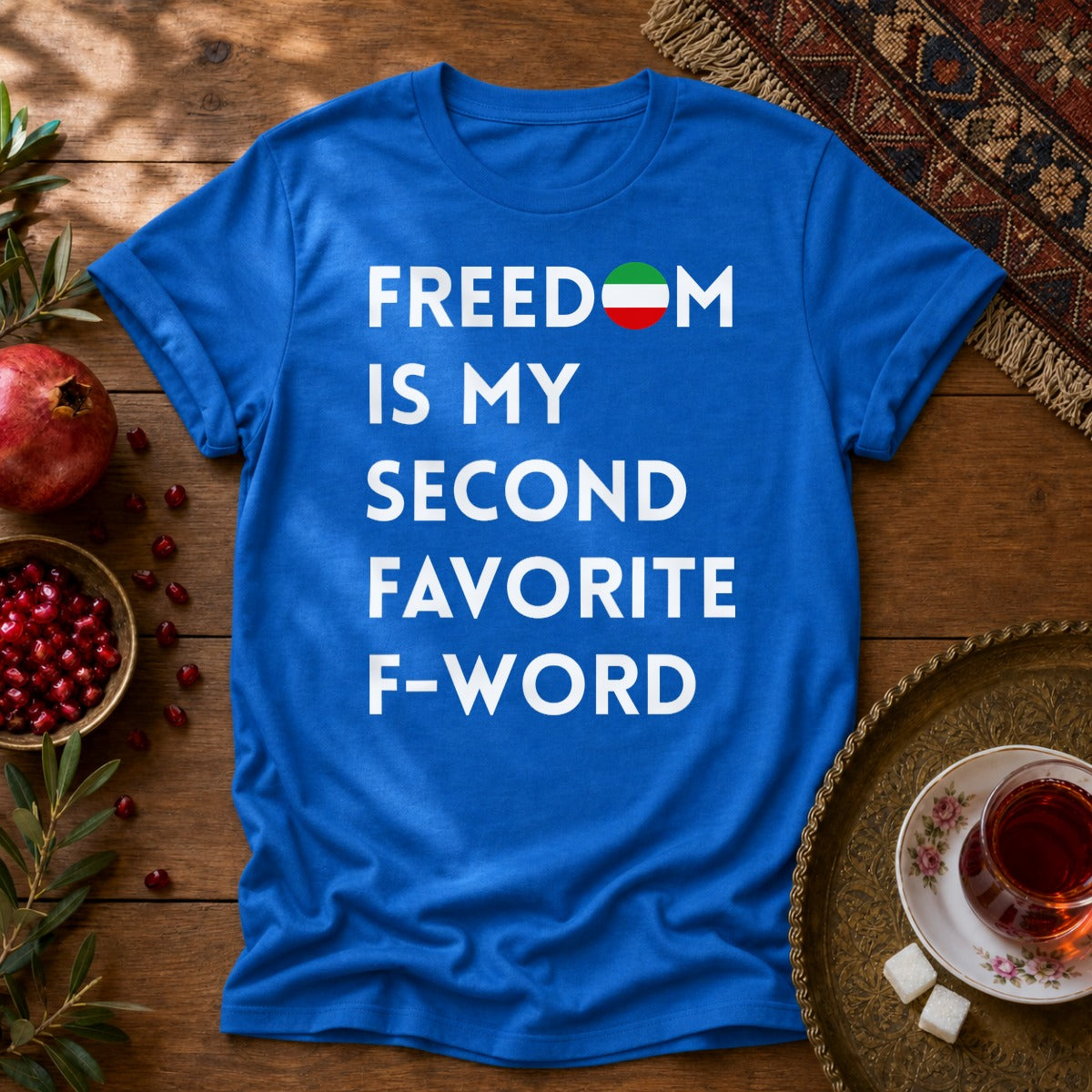 Freedom is my Second Favorite F-word Unisex T-Shirt - Royal