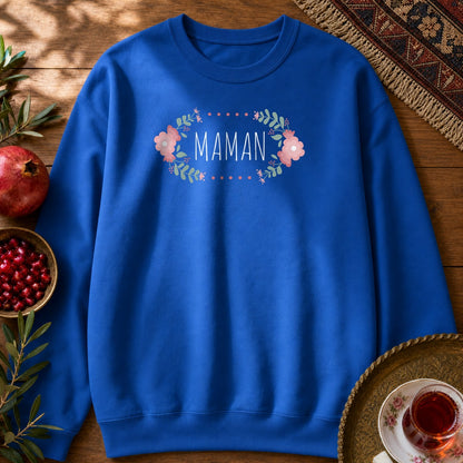 Floral Maman Sweatshirt - Royal