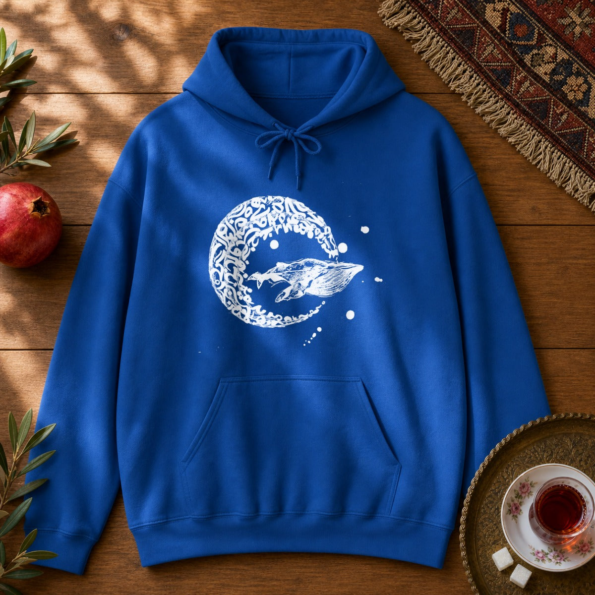 Whale Journey Hoodie - Royal