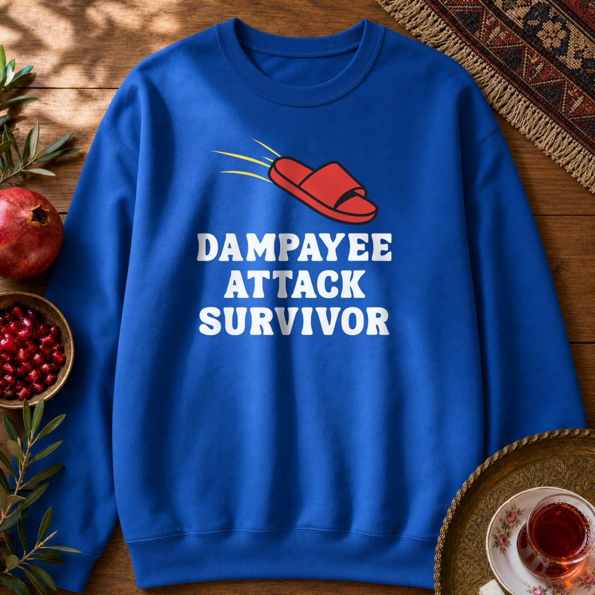 Dampayee Attack Survivor Sweatshirt - Royal
