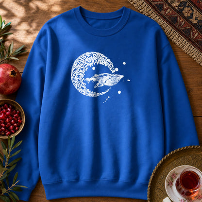 Whale Journey Sweatshirt - Royal