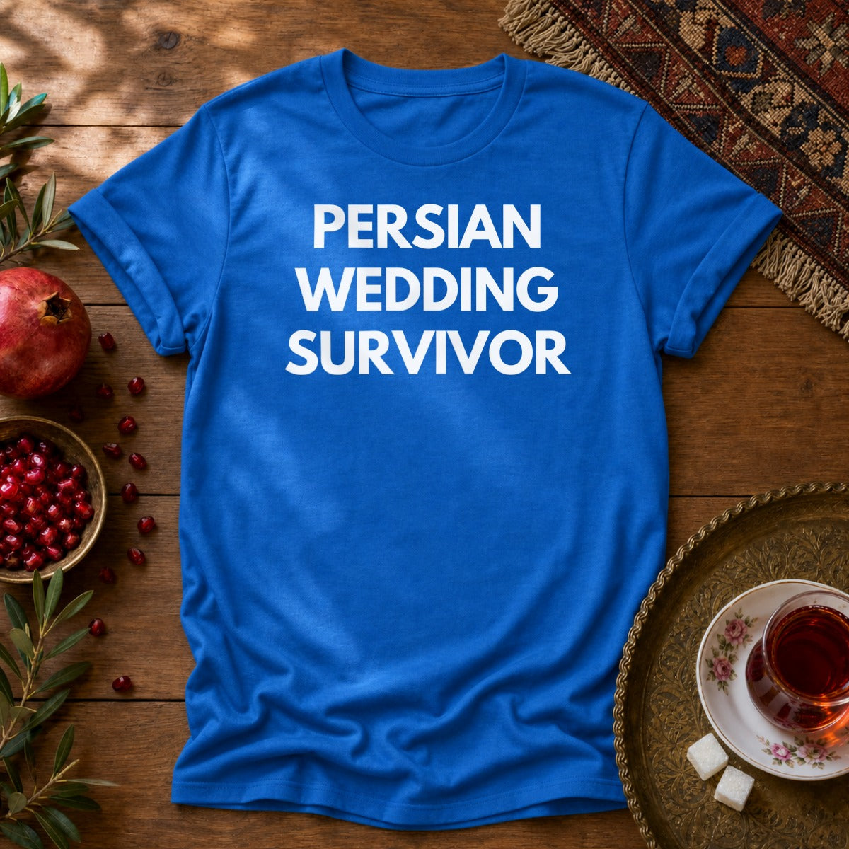 Persian Wedding Survivor Unisex T-Shirt - Royal