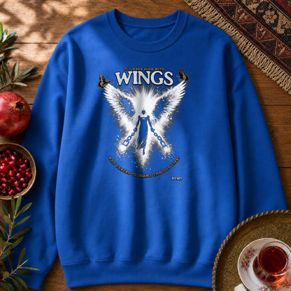 Rumi Wings Sweatshirt - Royal
