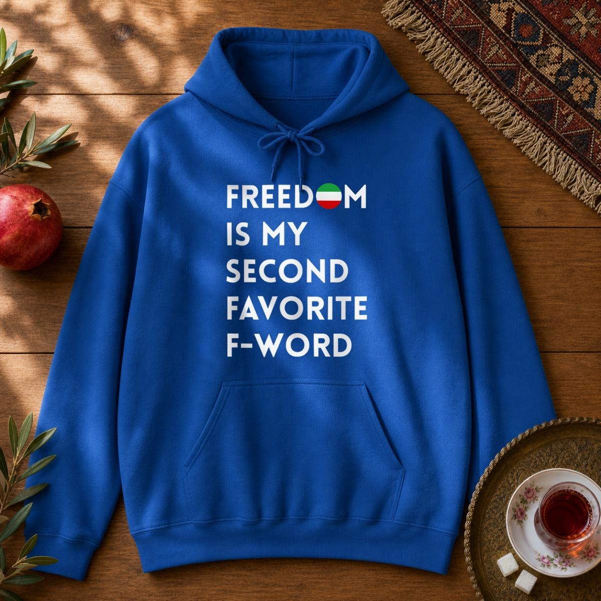 Freedom is my Second Favorite F-word Hoodie - Royal