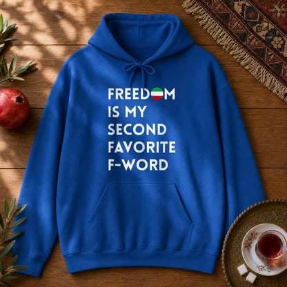 Freedom is my Second Favorite F-word Hoodie - Royal