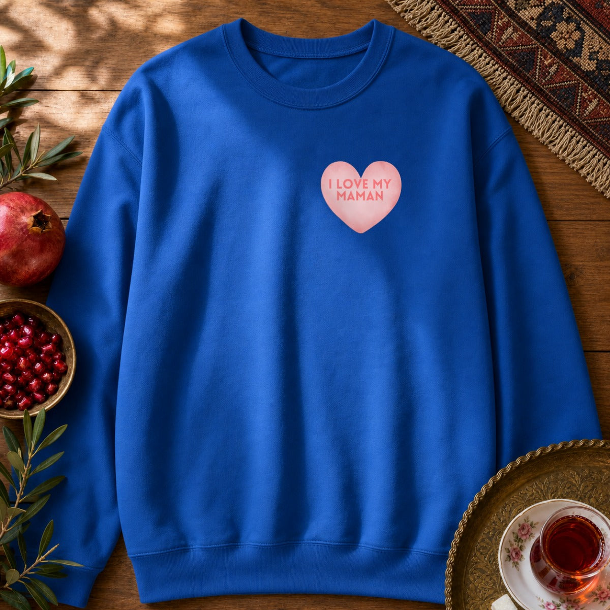 I love my Maman Sweatshirt - Royal