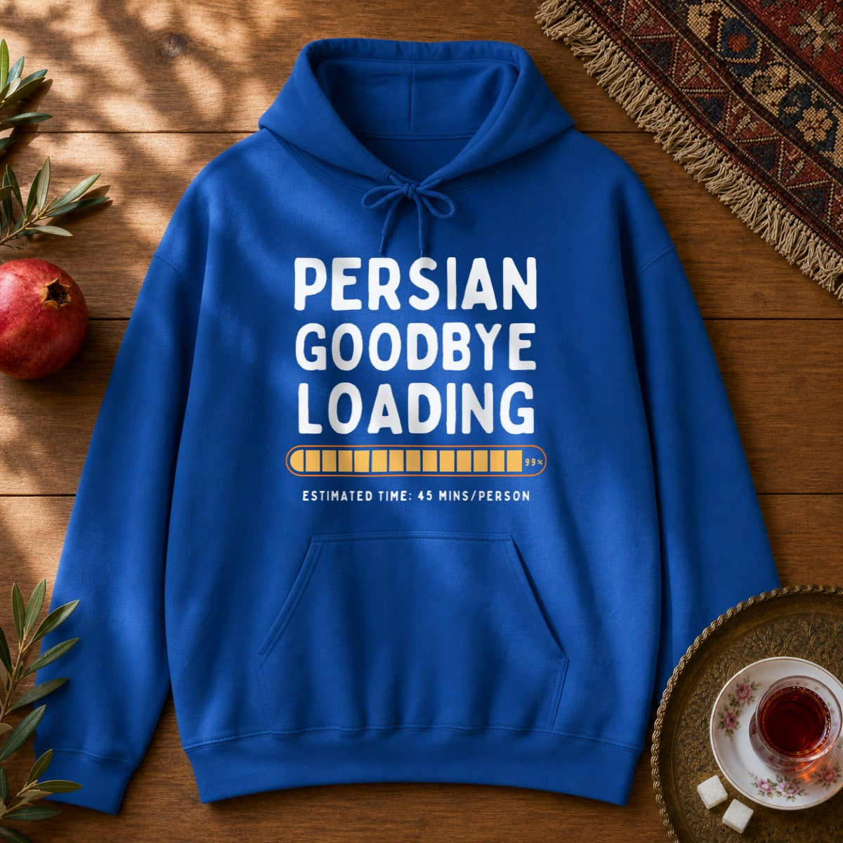 Persian Goodbye Loading Hoodie - Royal
