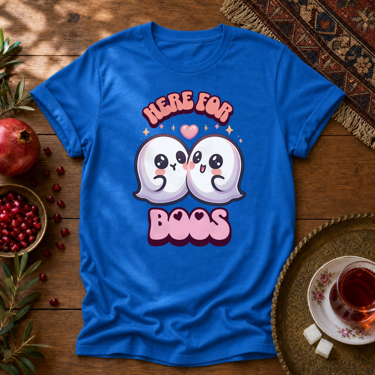 Here for Boos Unisex T-Shirt - Royal