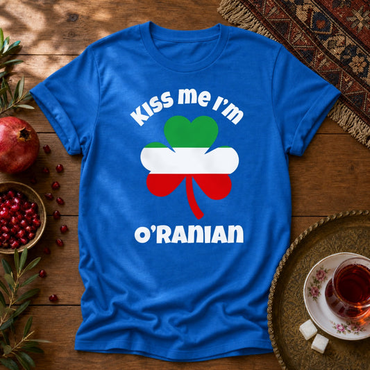 Kiss Me I'm O'Ranian Unisex T-Shirt - Royal