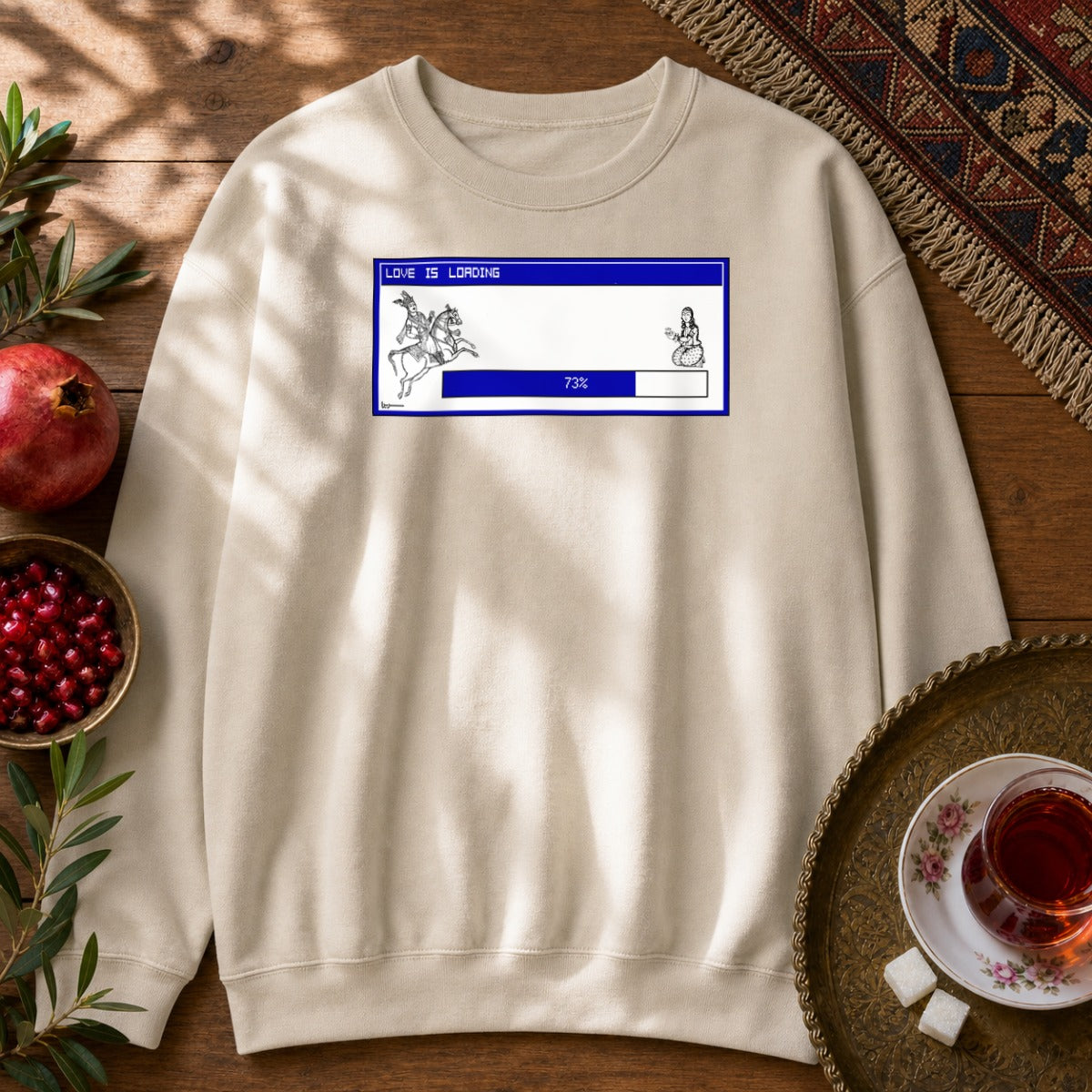 Love is Loading Sweatshirt - Sand