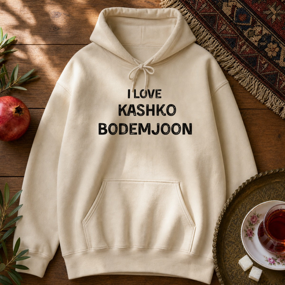 I Love Kashko Bodemjoon Hoodie - Sand