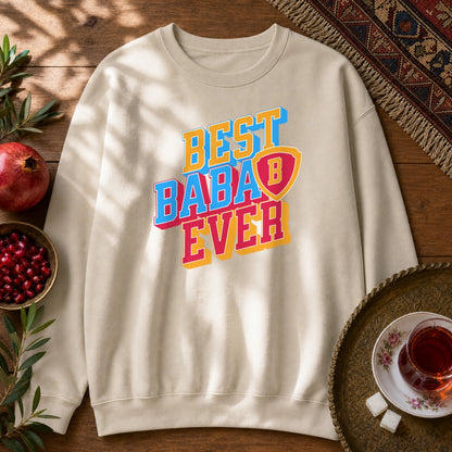 Best Baba Ever - Shield Sweatshirt - Sand