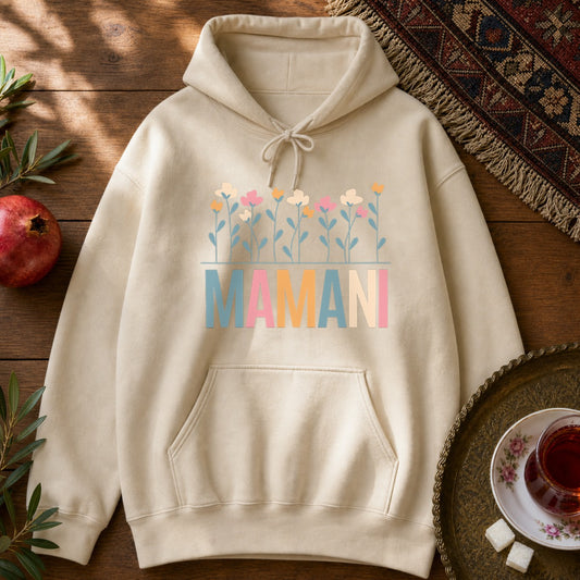 Mamani Floral Hoodie - Sand