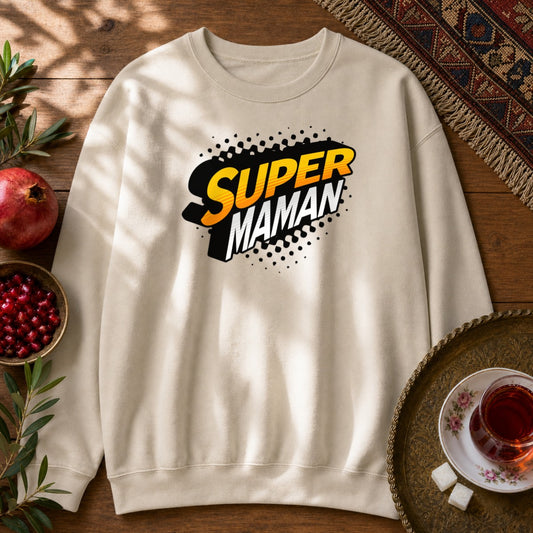 Super Maman Sweatshirt - Sand