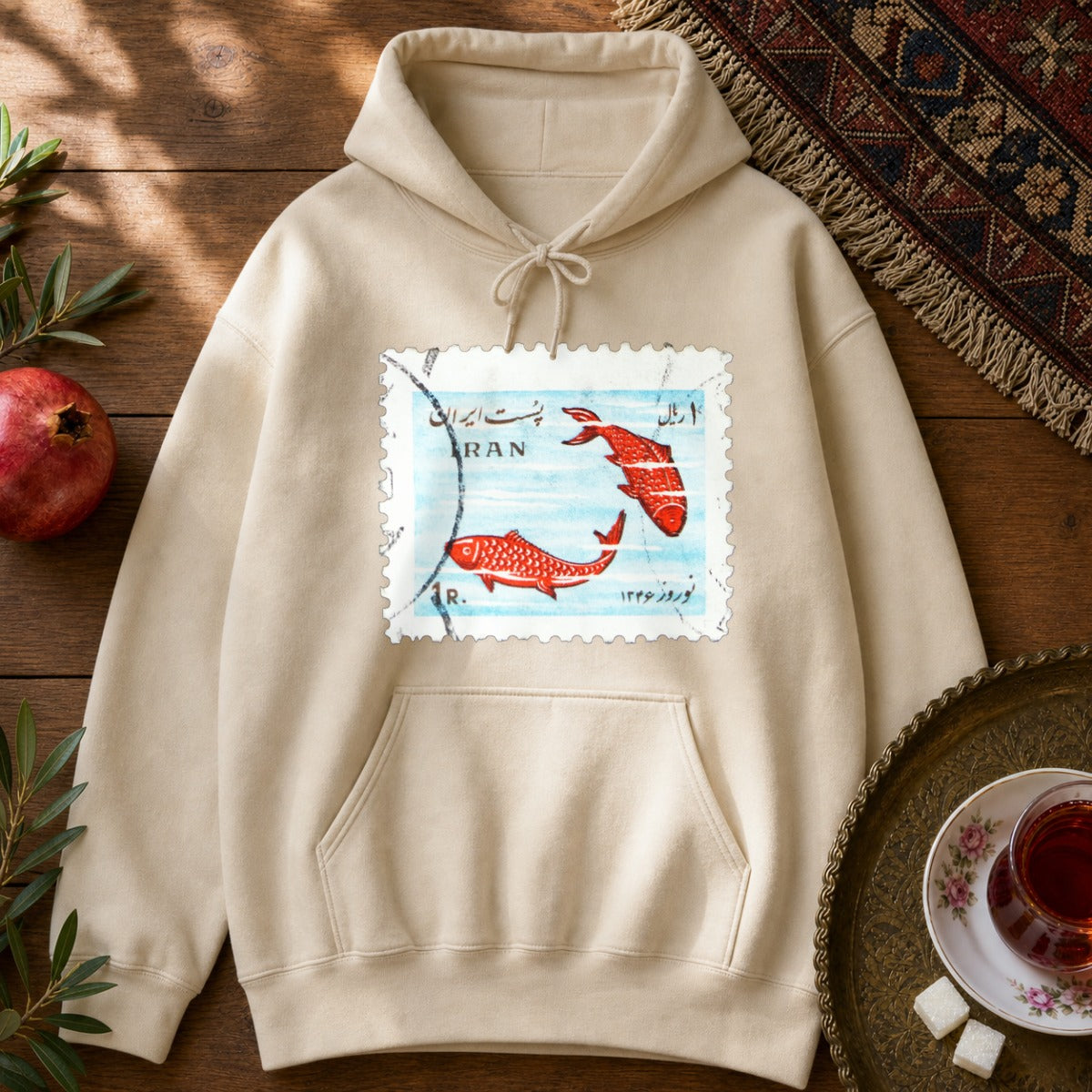 Nowruz Mahi Hoodie - Sand