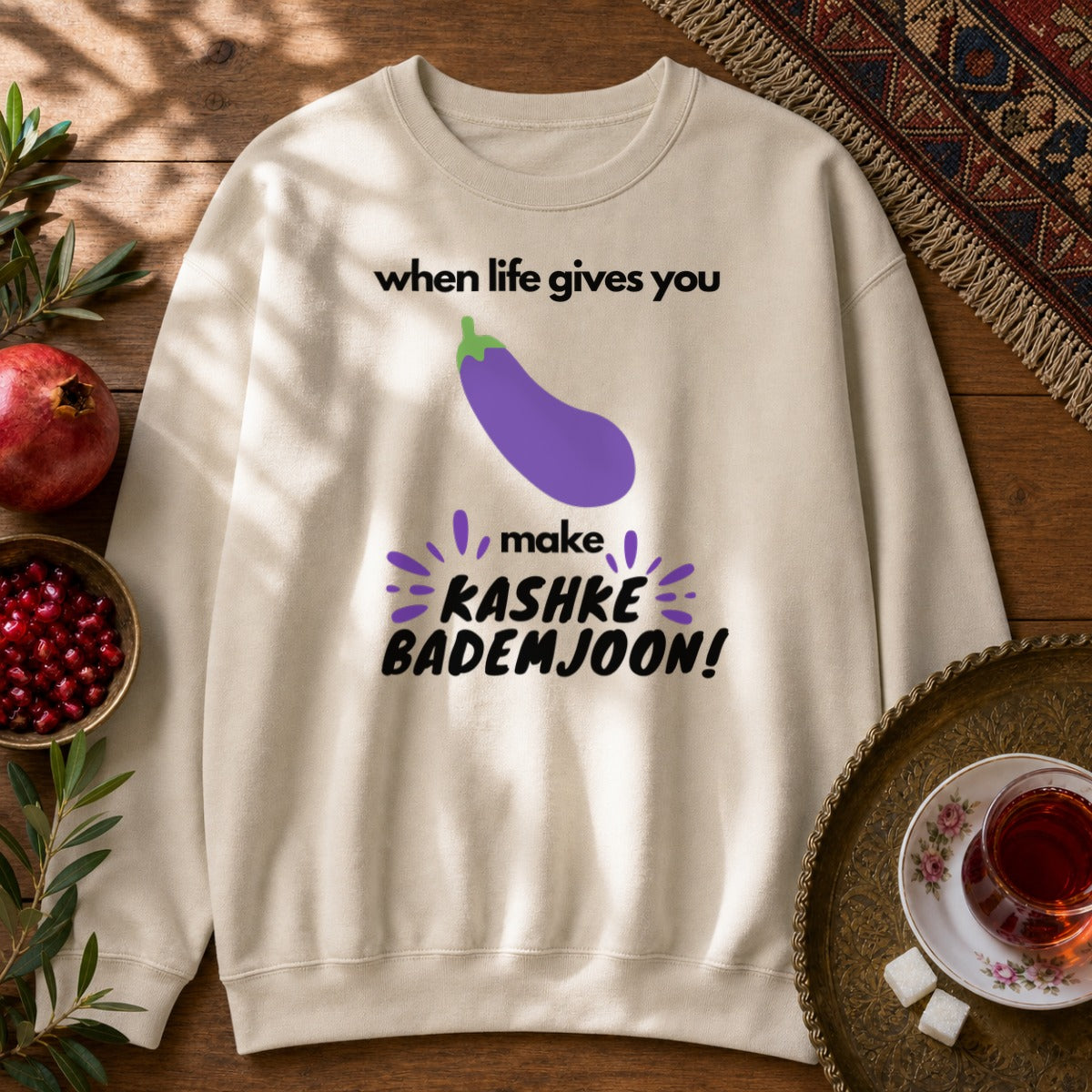 Bademjoon Sweatshirt - Sand