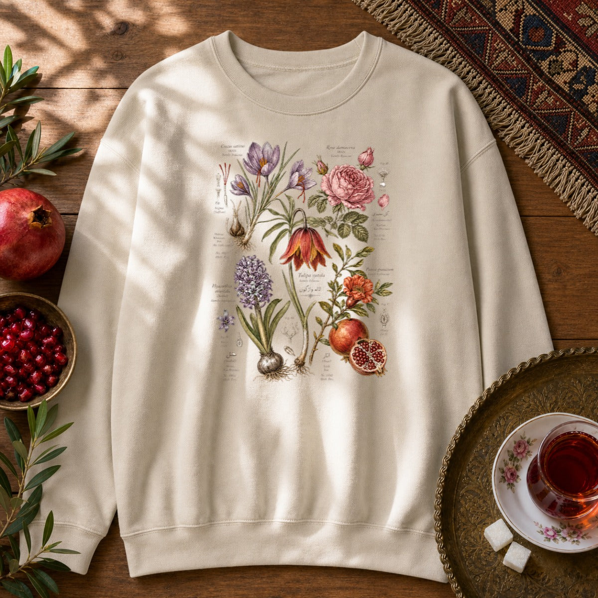 Flora of Iran Sweatshirt - Sand
