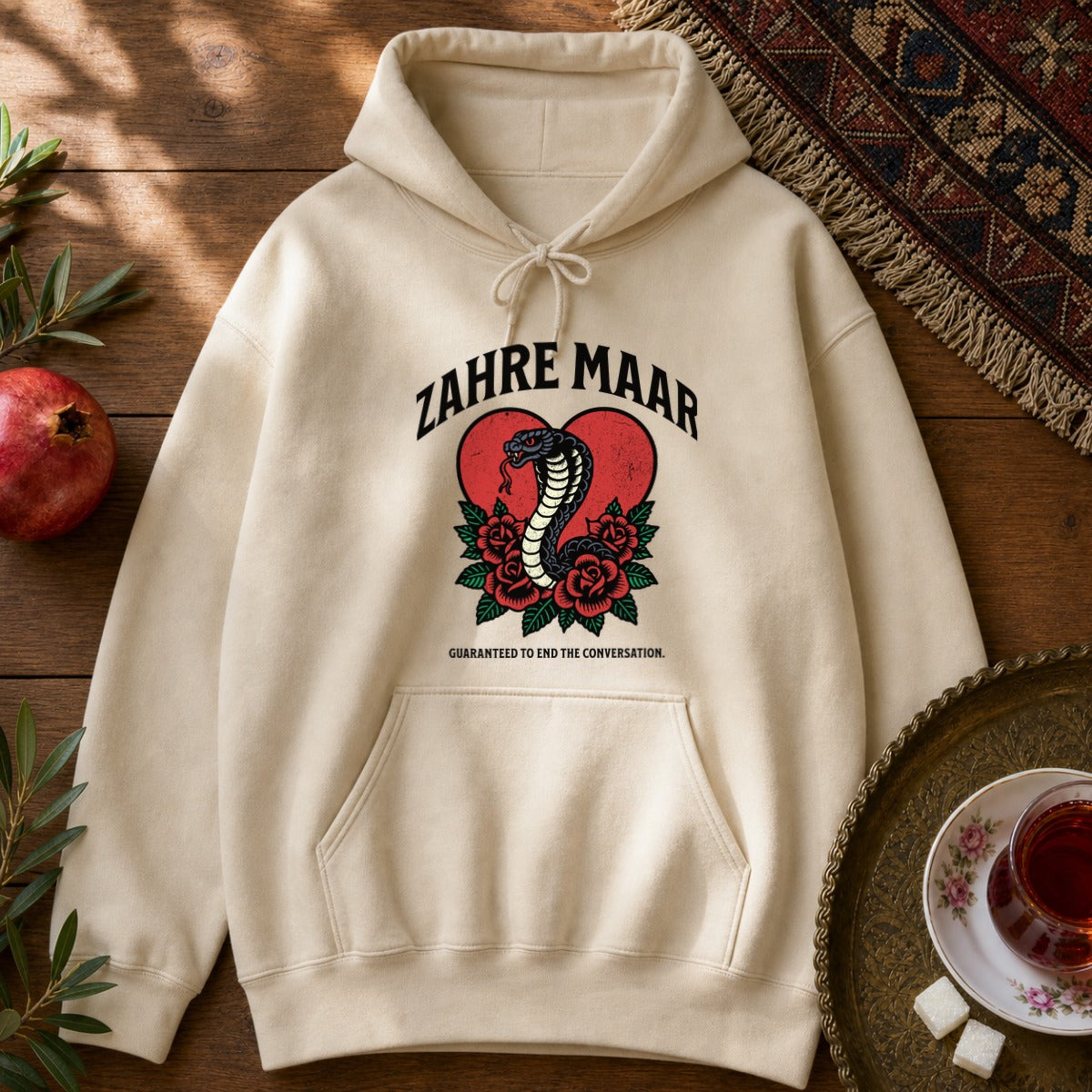 Zahre Maar Hoodie - Sand