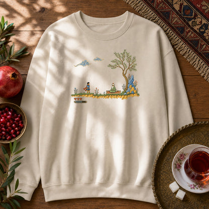 Retro Quest - Pixel Art Sweatshirt - Sand