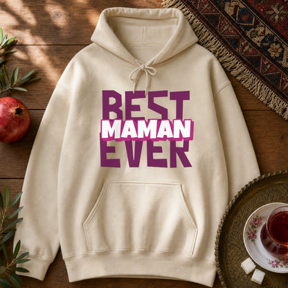 Best Maman Ever Hoodie - Sand