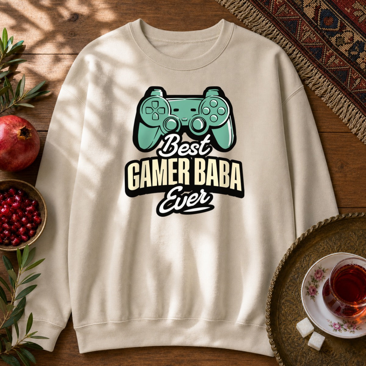 Gamer Baba Sweatshirt - Sand
