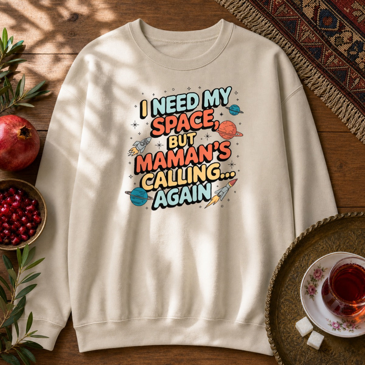 I Need My Space Sweatshirt - Sand