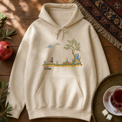 Retro Quest - Pixel Art Hoodie - Sand
