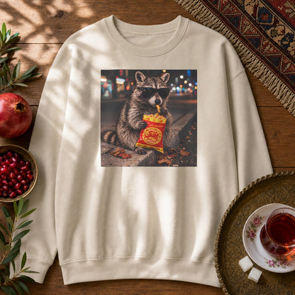Pofak Raccoon Sweatshirt - Sand