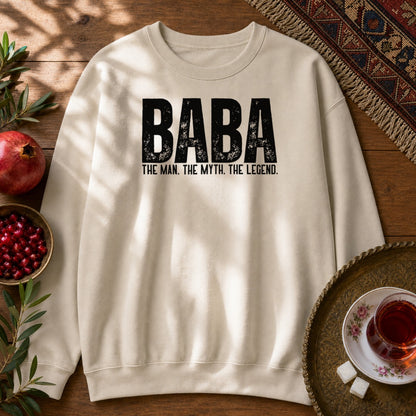 Baba, The Man, The Myth, The Legend Sweatshirt - Sand