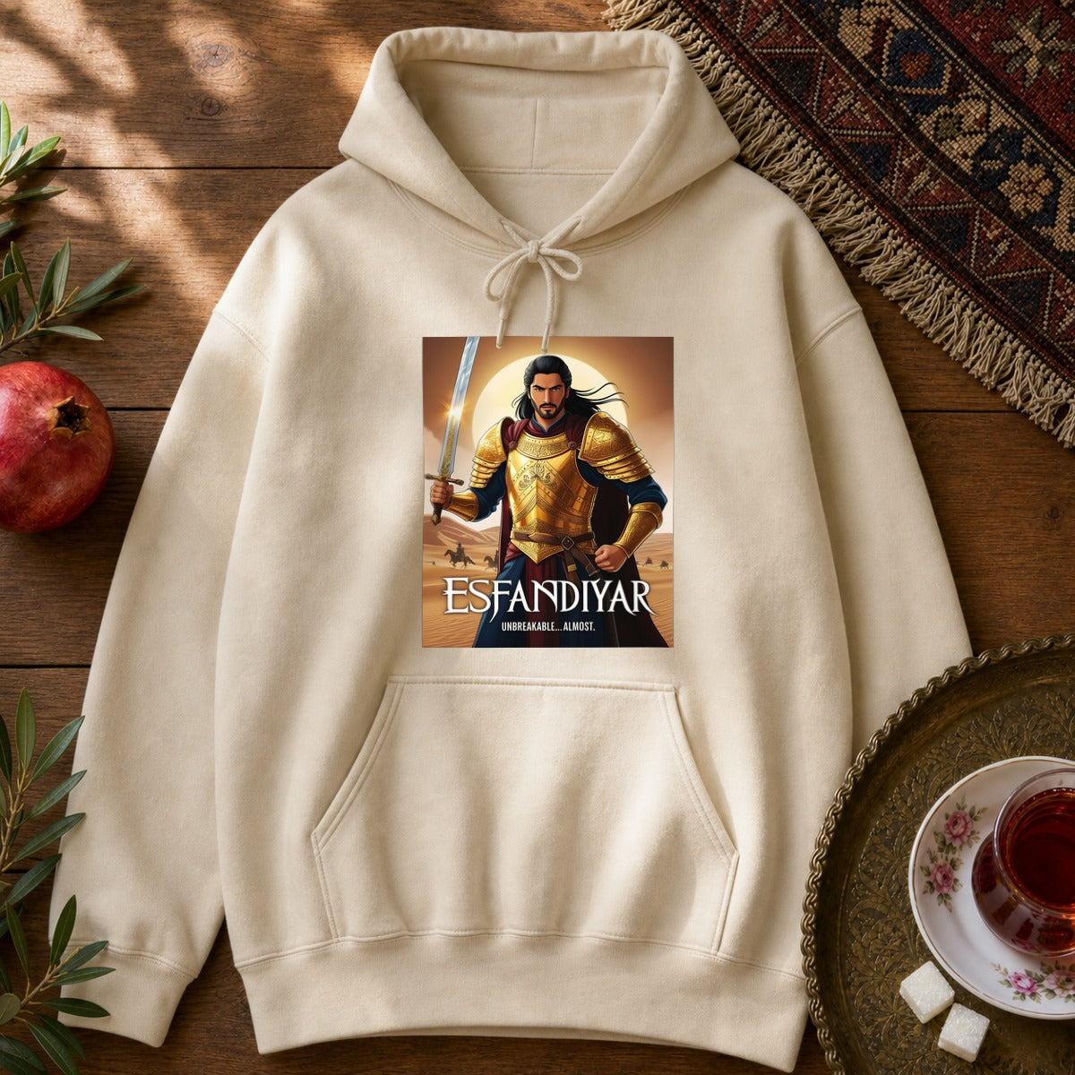 Esfandiyar Unbreakable ... Almost Hoodie - Sand